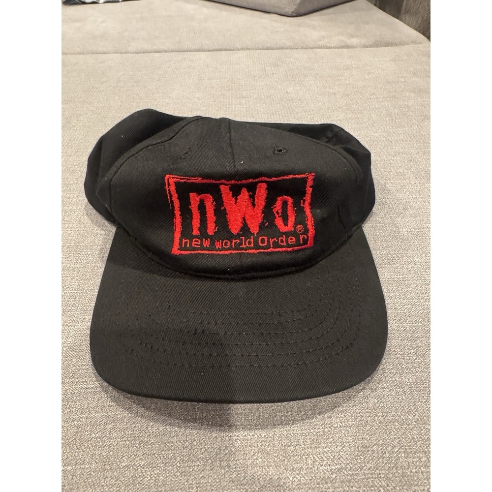 VTG WCW New World Order Black & Red Snapback Hat